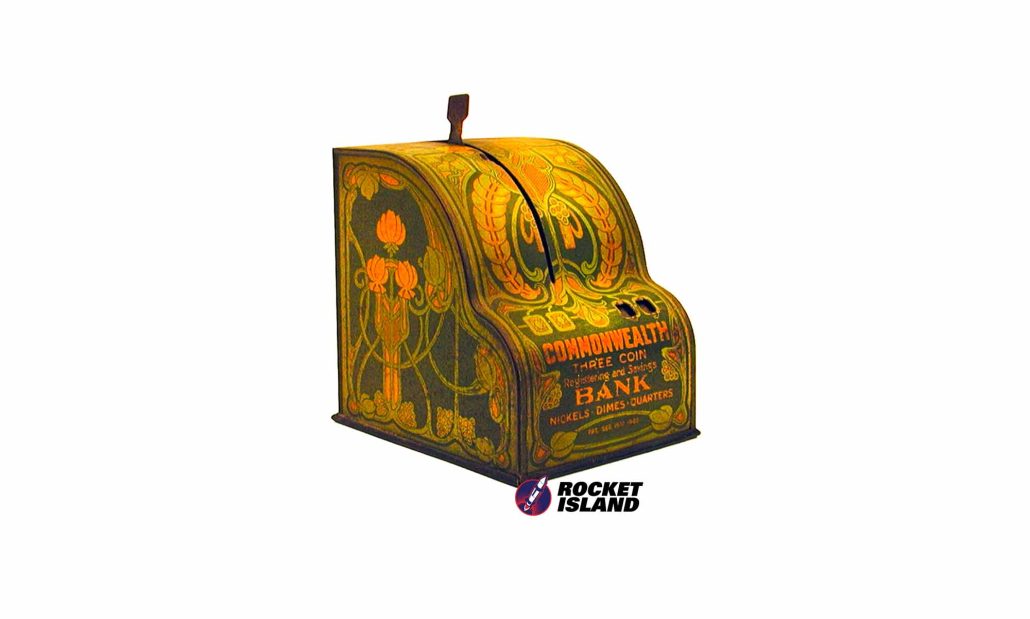 American Can Co. Commonwealth Three-Coin Toy Bank (1900s)