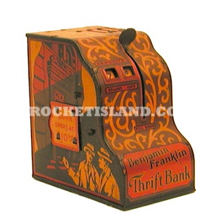 Marx Toys Benjamin Franklin Toy Thrift Bank