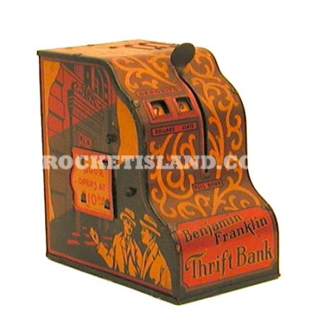 Marx Toys Benjamin Franklin Toy Thrift Bank