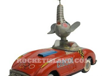 Elephant in Circus Car