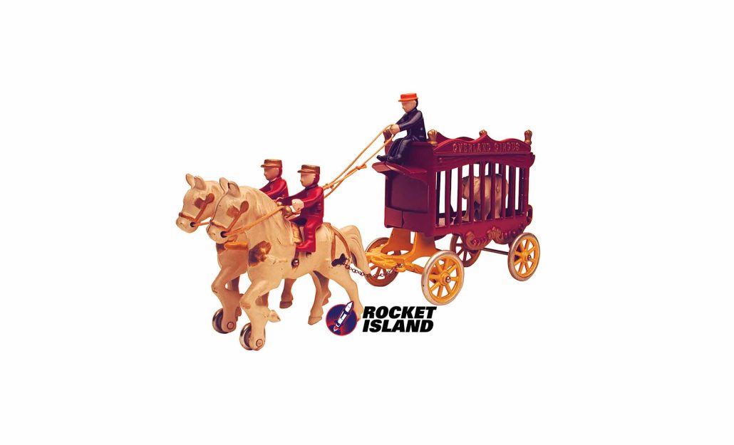 Kenton Overland Circus Wagon and Horses (1930s)