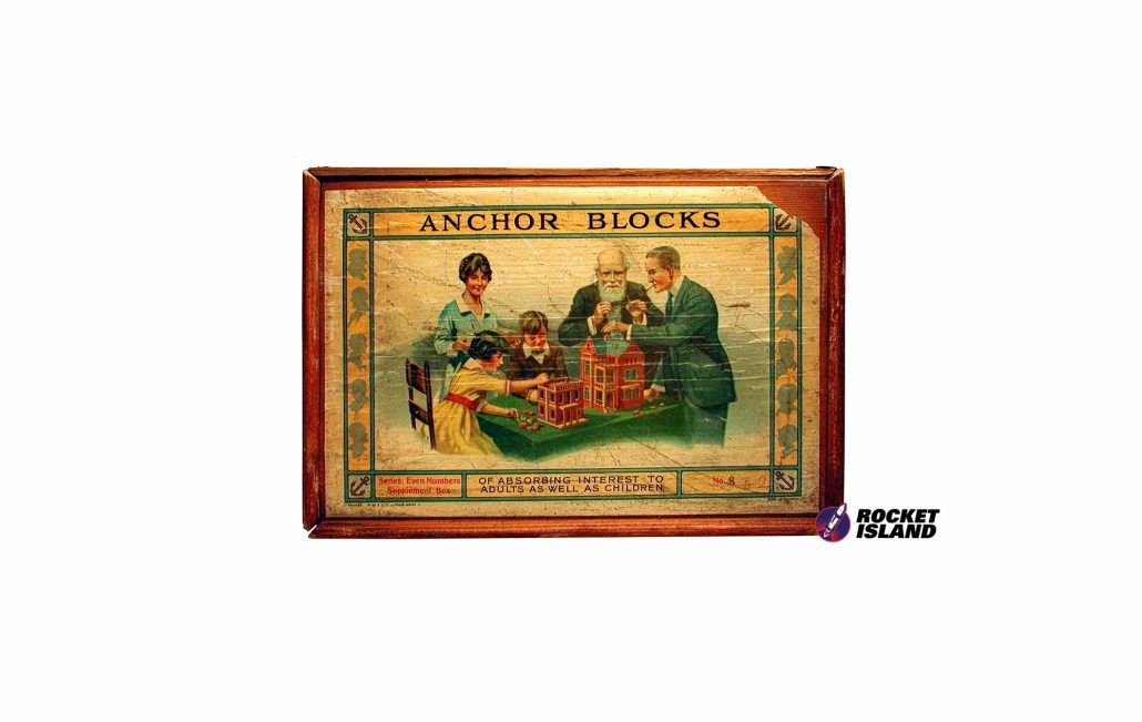 L.M. Kiaer Anchor Blocks No. 8 Construction Set (1890s)