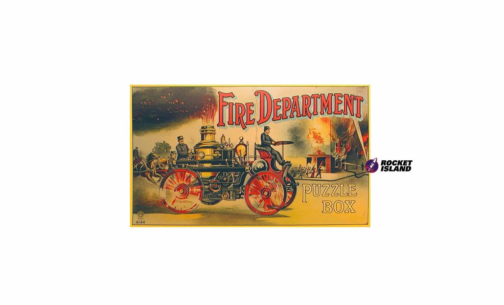 McLoughlin Bros. "Fire Department" Puzzle Box (1890s)