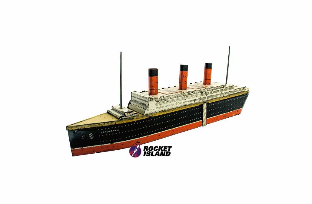 William Crawford & Sons "Berengaria" Biscuit Tin Passenger Ship (1930s)