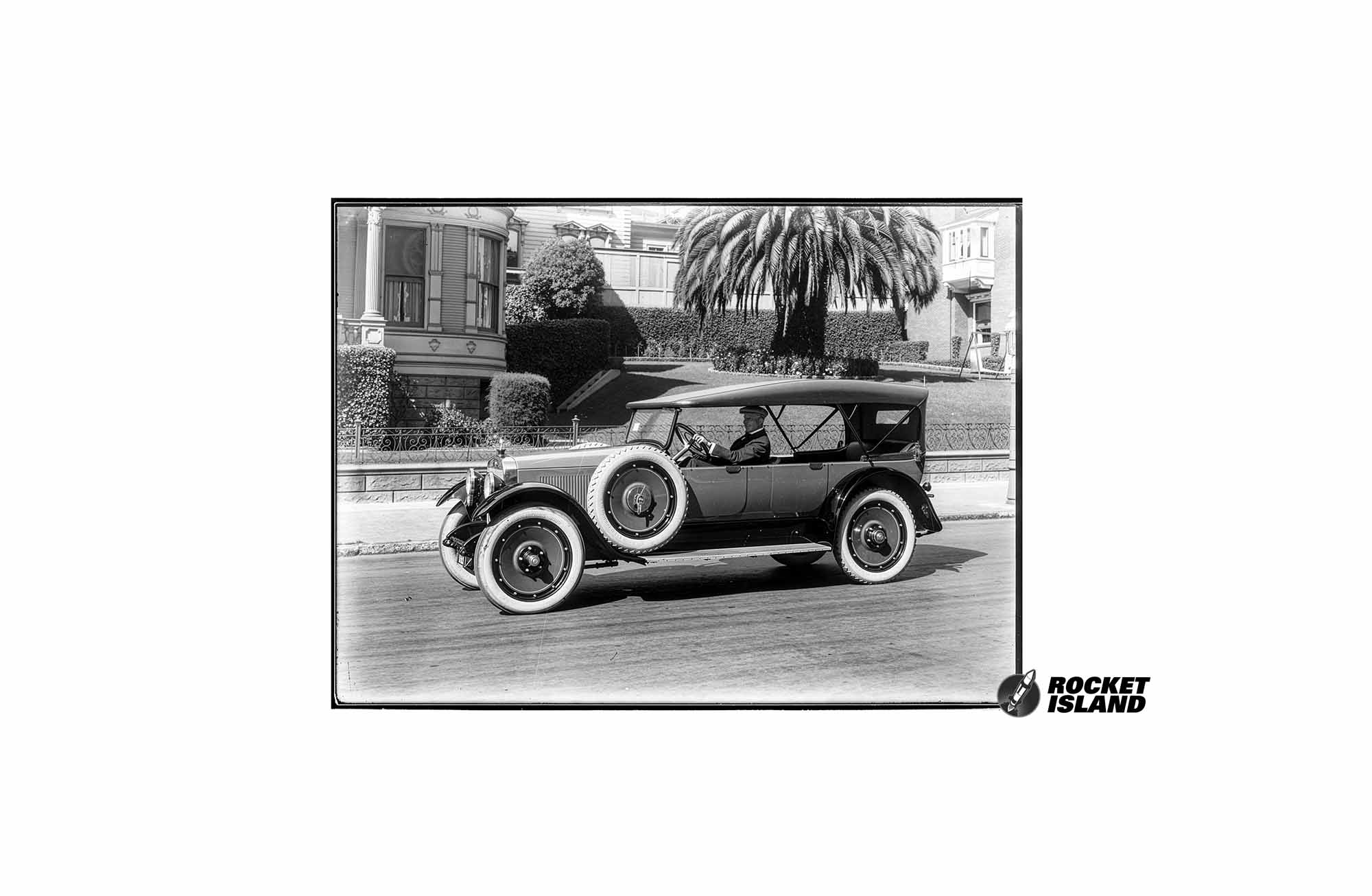 Happy Motoring in a Classic Touring Sedan (1920s)