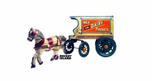 Converse Milk and Dairy Products Horse-Drawn Wagon (1920s)