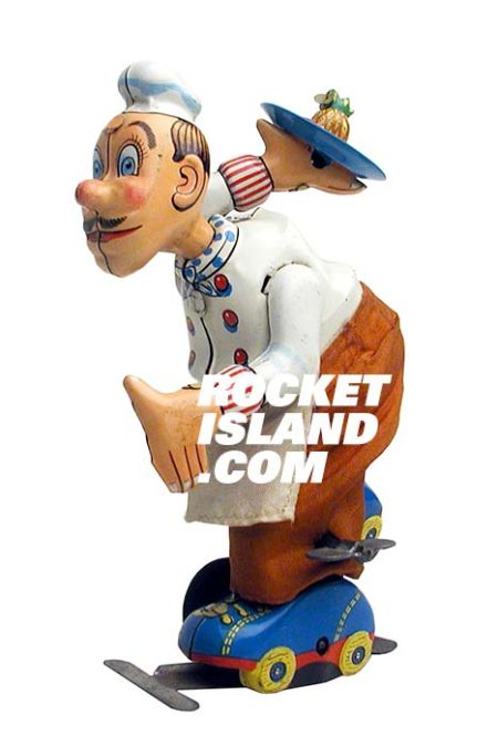 Roller Skating Waiter (White Variation)