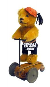 Scooter-Riding Bear with Fez