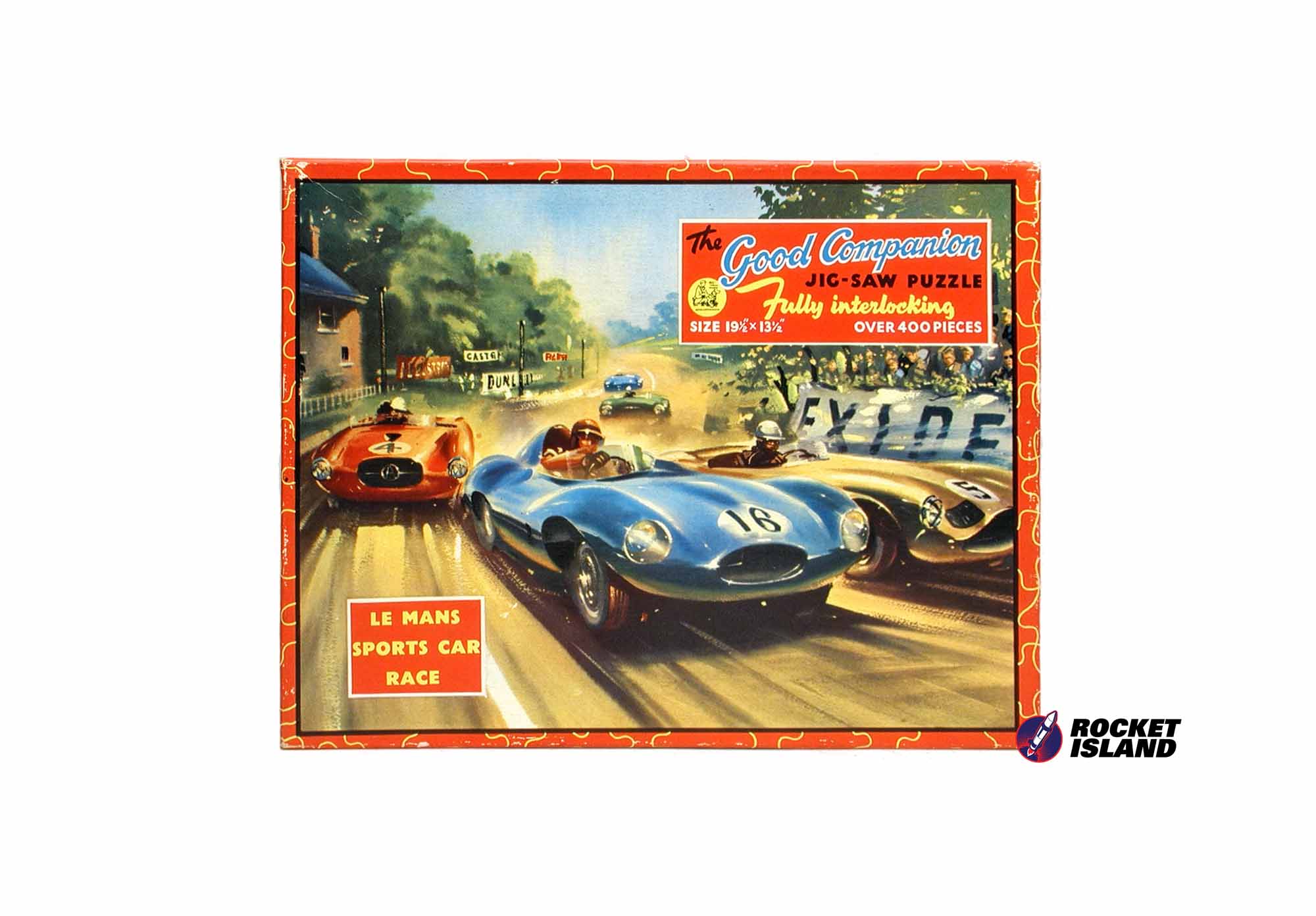 Good Companion "Le Mans Sports Car Race" Puzzle (1960s)