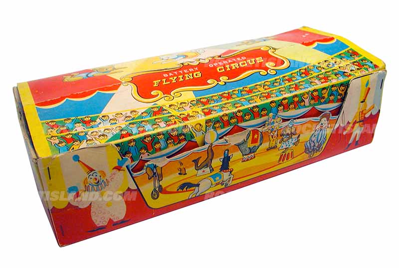 Battery Operated Flying Circus Packaging
