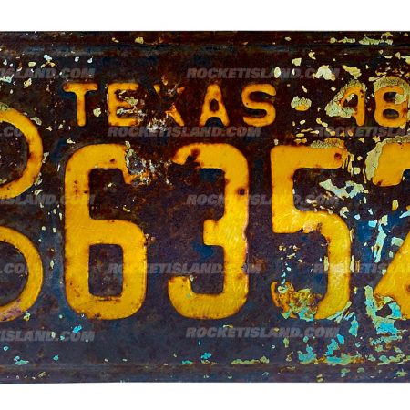 1948 Texas License Plate