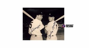 Joe DiMaggio and Mickey Mantle Signed Photo (1950s)