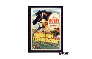 Gene Autry in "Indian Territory" One-Sheet Movie Poster (1950)