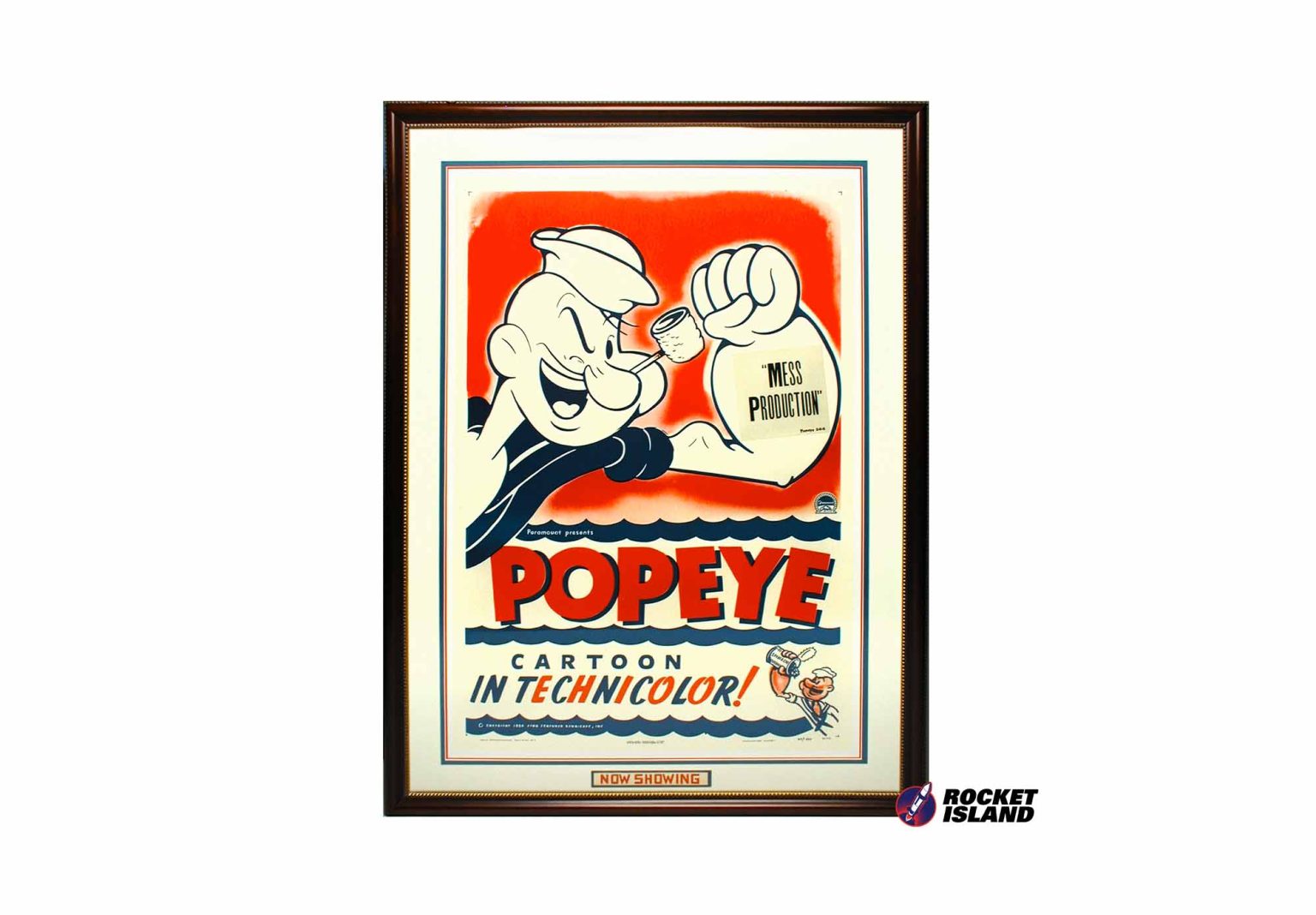 "Popeye in Technicolor" One-Sheet Movie Poster (1950s) - Rocket Island ...