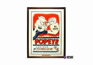 "Popeye in Technicolor" One-Sheet Movie Poster (1950s)