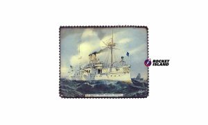 Battleship Maine Commemorative Serving Tray (1890s)