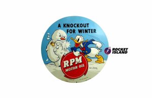 RPM Motor Oil Donald Duck Retailer Display (1960s)