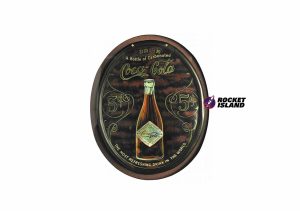 "Drink A Glass Of Carbonated Coca-Cola" Reverse-On-Glass Retailer Display (1906)