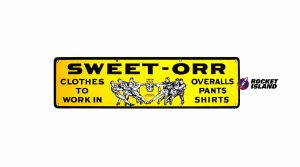 Sweet-Orr "Clothes To Work In" Porcelain Retailer Sign (1930s)