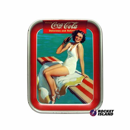 Coca-Cola Diving Board Girl Serving Tray (1939)