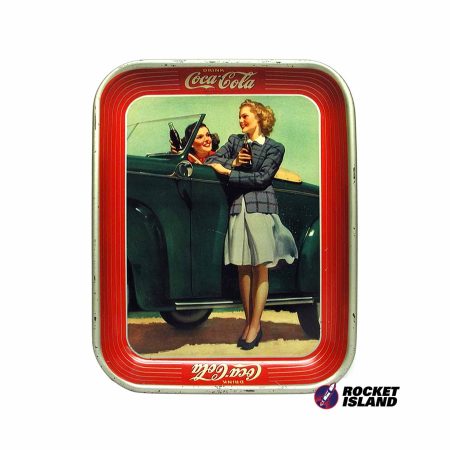 Coca-Cola Two Girls In A Car Serving Tray (1941-1942)
