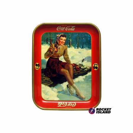 Coca-Cola Ice-Skating Girl Serving Tray (1941)