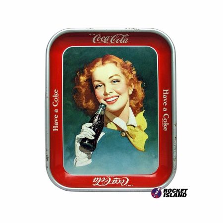 Coca-Cola Girl With Red Hair Serving Tray (1948)