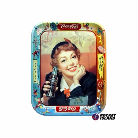 Coca-Cola Menu Girl Serving Tray (1950)