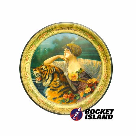 Cold Spring Brewing Co. "Lady and Tiger" Serving Tray (1900s)