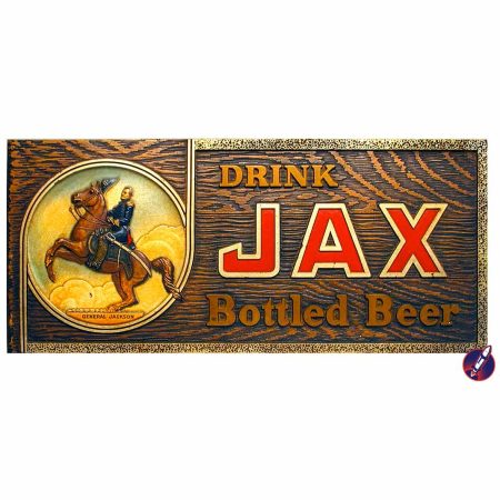 Drink Jax Bottled Beer Retailer Sign (1950s)