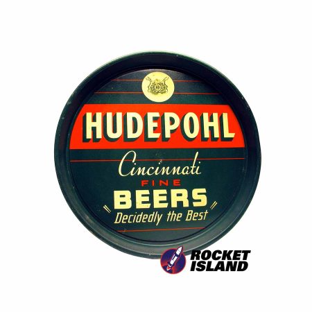 Hudepohl Cincinnati Fine Beers "Decidedly The Best" Serving Tray (1940s)