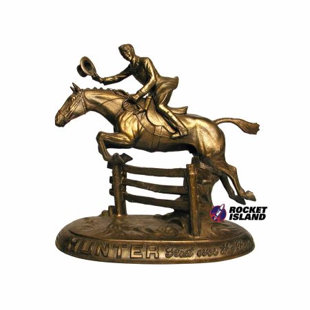Hunter Whiskey "First Over The Bars" Figural Barback Retailer Display (1950s)