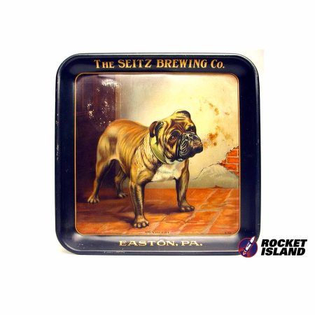 Seitz Brewing Co. "St. Vincent" Bulldog Serving Tray (1910s)