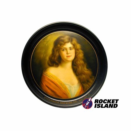 Stegmaier Brewing Co. Female Figural Serving Tray (1890s)