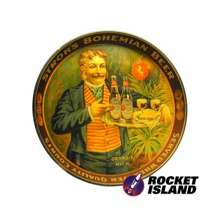 Stroh's Bohemian Beer Serving Tray (1890s)