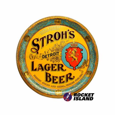 Stroh's Detroit Lager Serving Tray (1920s)