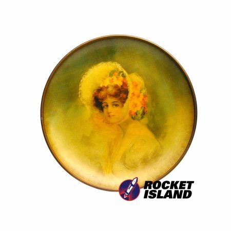 Unbranded "Bonnet Girl" Serving Tray (1890s)