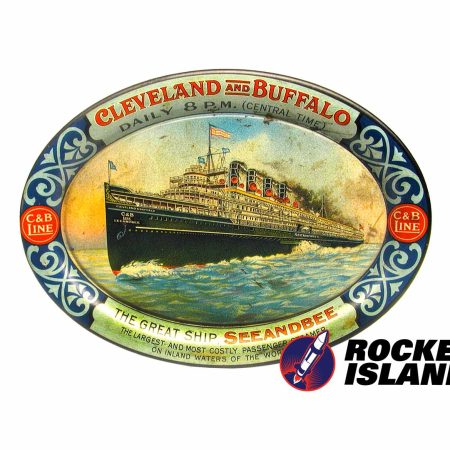 C&B Line Cleveland-Buffalo Steamship Service Tip Tray (1920s)