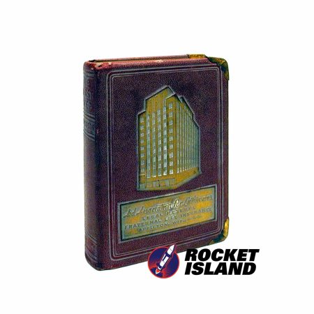 Fraternal Life Insurance Company Book Figural Still Bank (1940s)