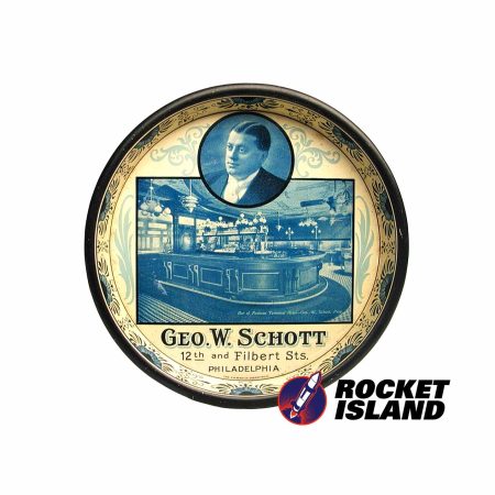 Geo. W. Schott Terminal Hotel Bar Tip Tray (1905)