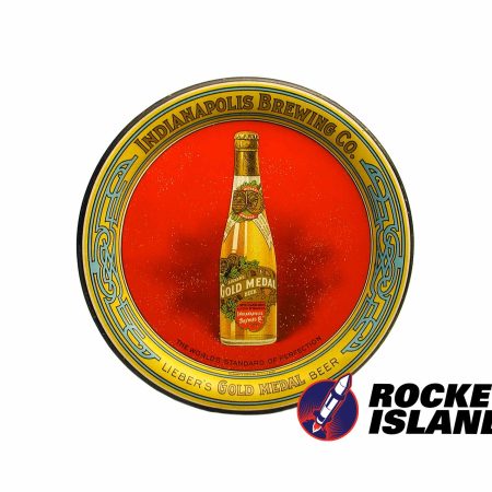 Indianapolis Brewing Co. Lieber's Gold Medal Beer Tip Tray (1910s)