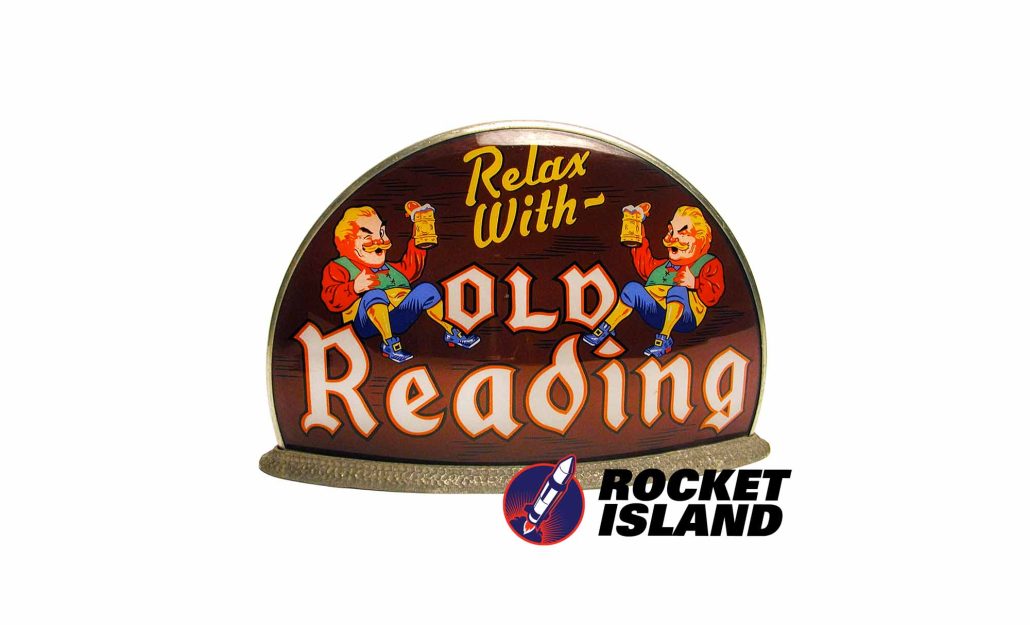 "Relax With Old Reading" Beer Barback Illuminated Retailer Display (1930s)