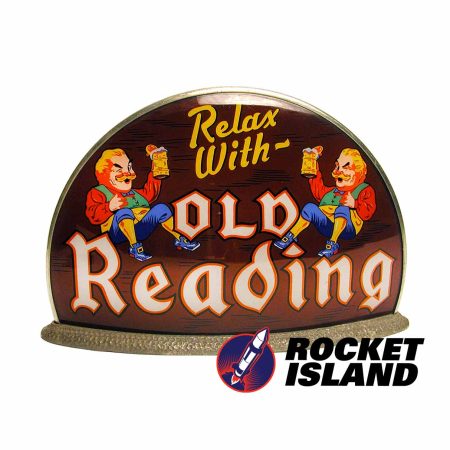 "Relax With Old Reading" Beer Barback Illuminated Retailer Display (1930s)