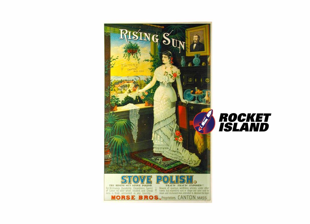 Morse Bros. Rising Sun Stove Polish Retailer Display (1890s)