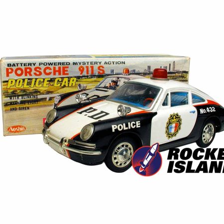 Aoshin (Japan) Porsche 911S Police Car (1960s)