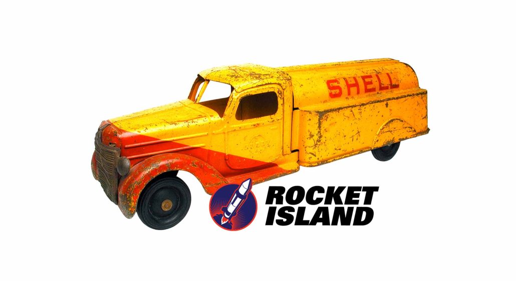 Buddy "L" International Harvester Shell Gasoline Tanker Truck (1930s)