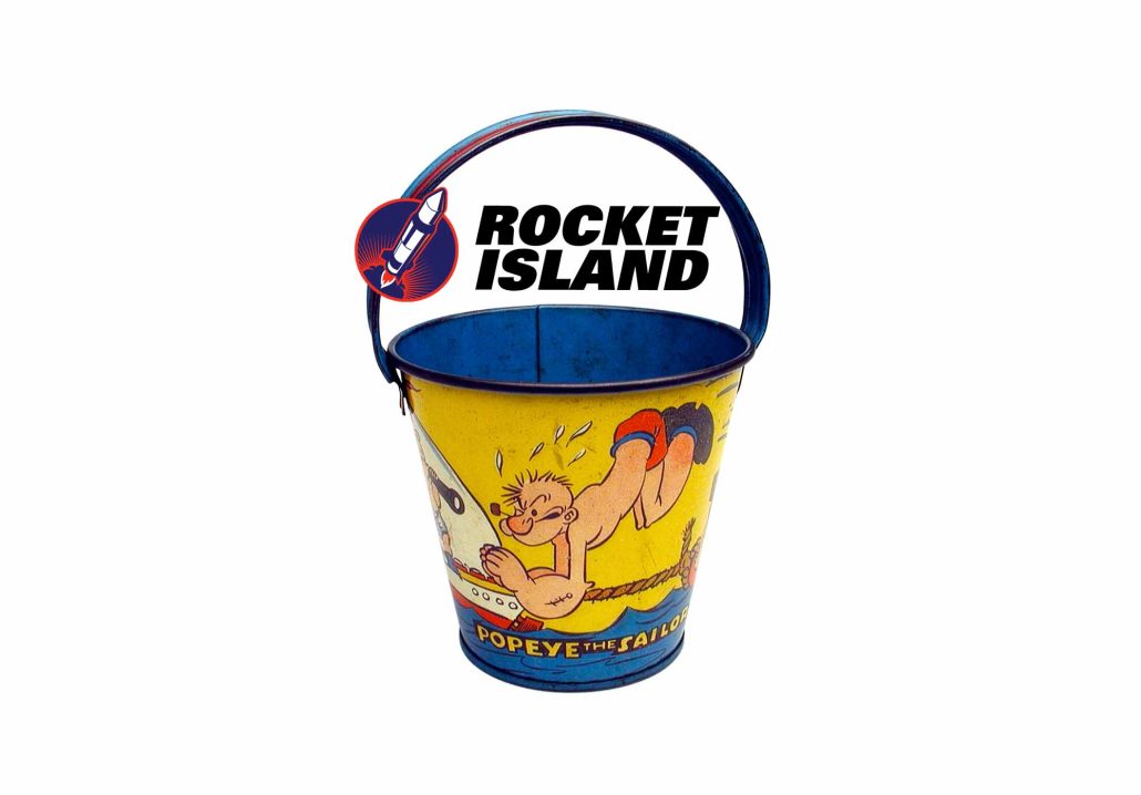 J. Chein & Co. Popeye The Sailor Beach Pail (1930s)