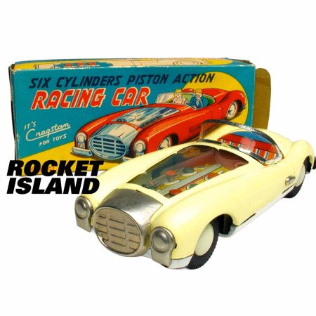 Cragstan (Japan) Six Cylinders Piston Action Racing Car (1950s)