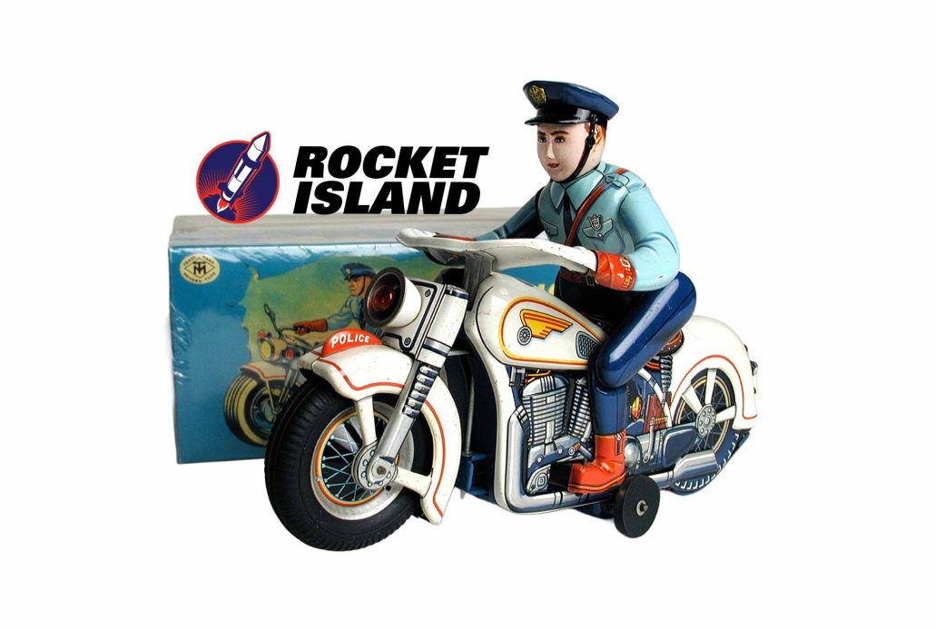 Masudaya Highway Patrol Police Motorcycle (1950s)