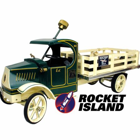 Steelcraft Mack AC Socony Oil Stake Bed Truck (1920s)
